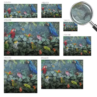 Papier peint intissé jungle exotique