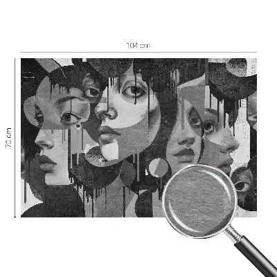Papier peint photo grand format pour le mur Visages de femmes