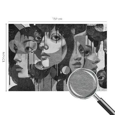 Papier peint photo grand format pour le mur Visages de femmes