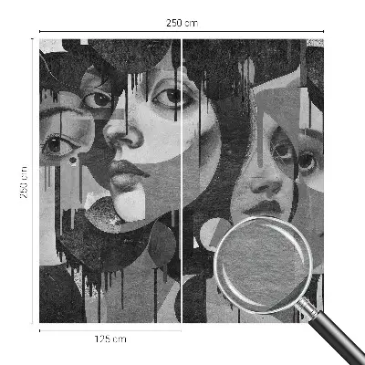 Papier peint photo grand format pour le mur Visages de femmes