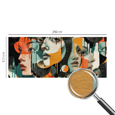 Papier peint chambre moderne Farebné tváre