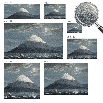 Papier peint panoramique de haute qualité Mesačná noc