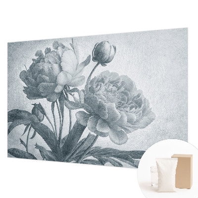 Papier peint panoramique salon à motif floral élégant