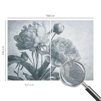 Papier peint intissé chic floral