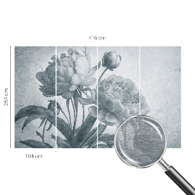 Papier peint panoramique salon Kvetinová elegancia