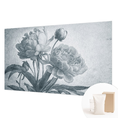 Papier peint panoramique salon à motif floral élégant