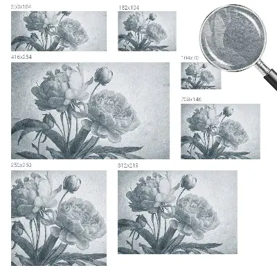Papier peint intissé chic floral