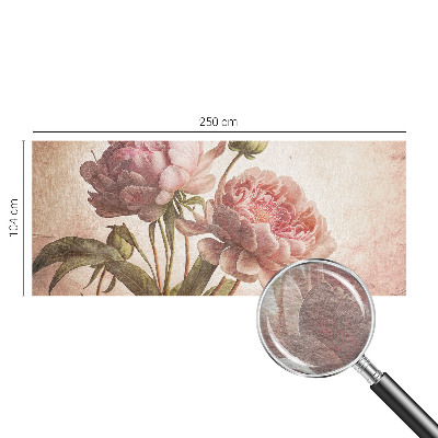 Papier peint panoramique sur mesure Jemné pivonky