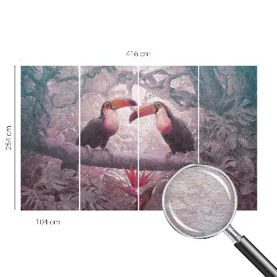 Papier peint photo grand format pour le mur Couple exotique