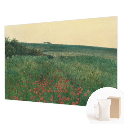 Papier peint panoramique facile à poser Makové polia