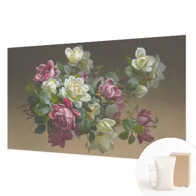 Papier peint photographique sur tissu non tissé élégance florale