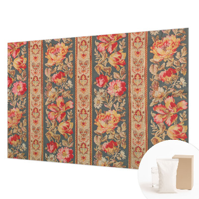 Papier peint photo avec motif de fleurs colorées