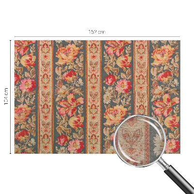 Papier peint photo avec motif de fleurs colorées