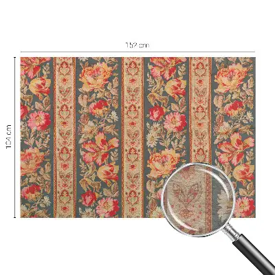 Papier peint intissé imprimé fleurs colorées