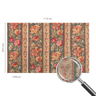 Papier peint photo avec motif de fleurs colorées