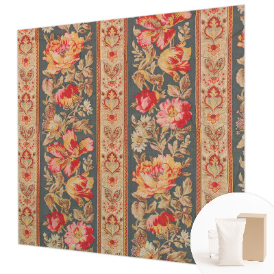 Papier peint photo avec motif de fleurs colorées