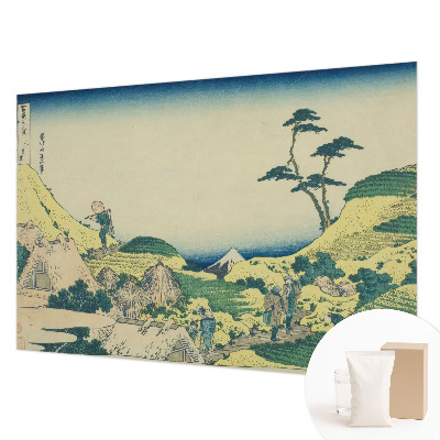 Poster mural panoramique avec un motif de paysage rural