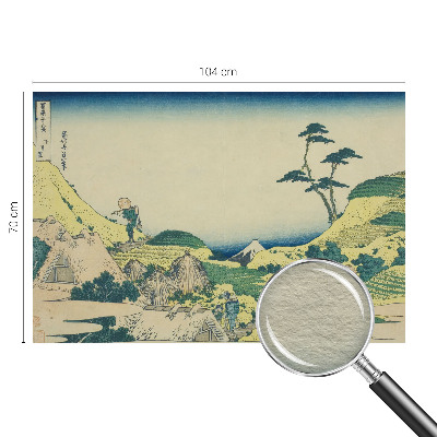 Poster mural panoramique avec un motif de paysage rural