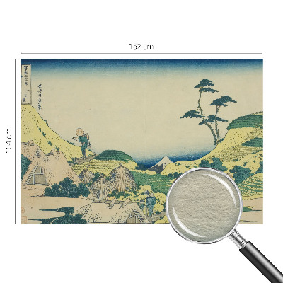 Poster mural panoramique avec un motif de paysage rural