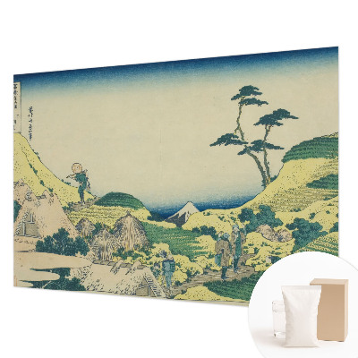 Poster mural panoramique avec un motif de paysage rural