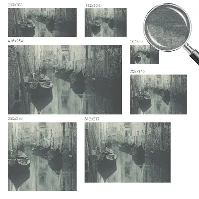 Papier peint photo imprimé sur tissu non tissé Vieux canal