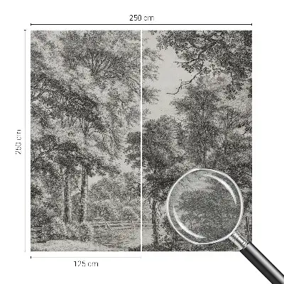 Papier peint photo grand format pour le mur paysage forestier