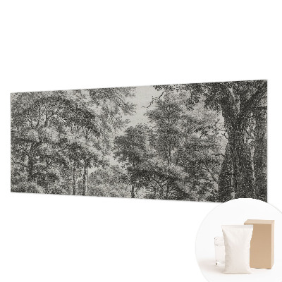 Décoration murale panoramique intissé avec une scène forestière