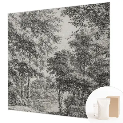 Papier peint photo grand format pour le mur paysage forestier
