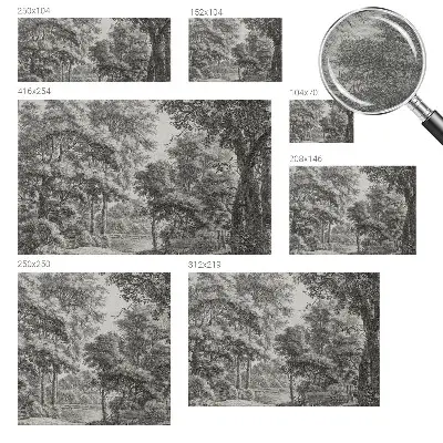 Papier peint photo grand format pour le mur paysage forestier