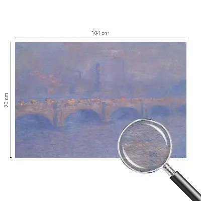 Papier peint photographique sur tissu non tissé Pont bleu