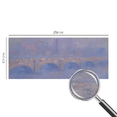 Papier peint photographique sur tissu non tissé Pont bleu