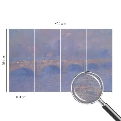 Papier peint photographique sur tissu non tissé Pont bleu
