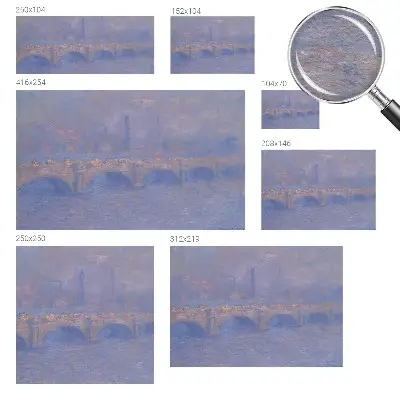 Papier peint photographique sur tissu non tissé Pont bleu