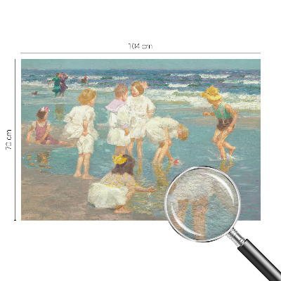 Papier peint panoramique sur mesure Detstvo na pláži