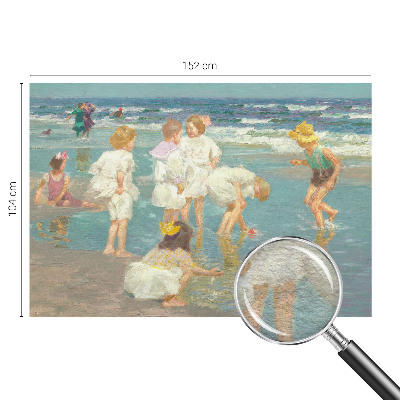 Papier peint panoramique sur mesure Detstvo na pláži