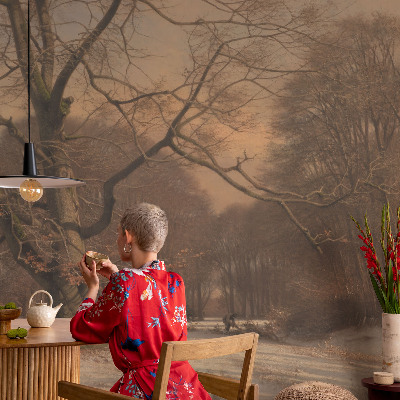 Papier peint panoramique salon Zimná krajina