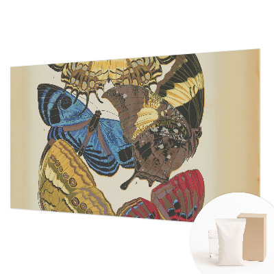 Papier peint panoramique haut de gamme avec un motif de papillons