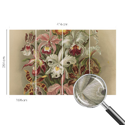 Papier peint panoramique de haute qualité zéphyr floral apportant une élégance florale