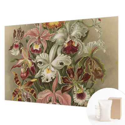 Papier peint photo sur tissu non tissé élégance florale