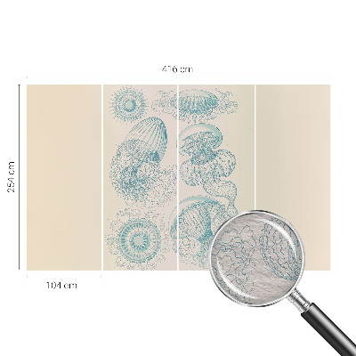 Papier peint panoramique facile à poser Morské medúzy