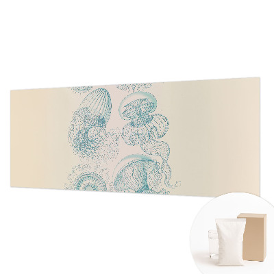 Papier peint panoramique facile à poser avec un motif de méduses marines