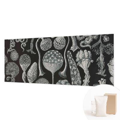 Papier peint photographique salon avec un motif de plantes magiques