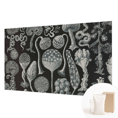 Papier peint photographique salon avec un motif de plantes magiques