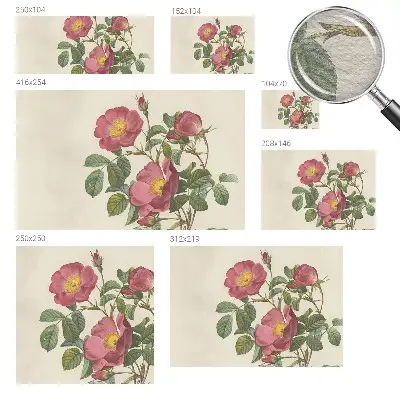 Papier peint photo grand format pour le mur motif de rose