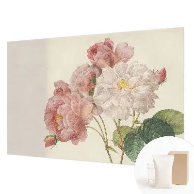 Papier peint photo sur tissu non tissé roses romantiques