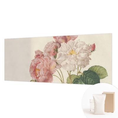 Tapisserie murale avec motif de roses romantiques