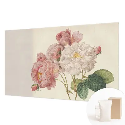 Papier peint photo sur tissu non tissé roses romantiques