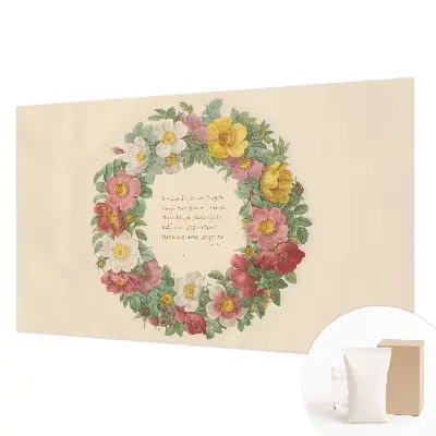 Papier peint photographique intissé couronne de fleurs