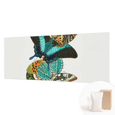 Poster mural panoramique avec des papillons colorés