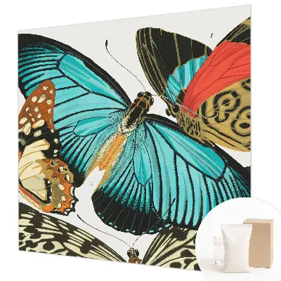 Papier peint photographique sur tissu non tissé Papillons colorés